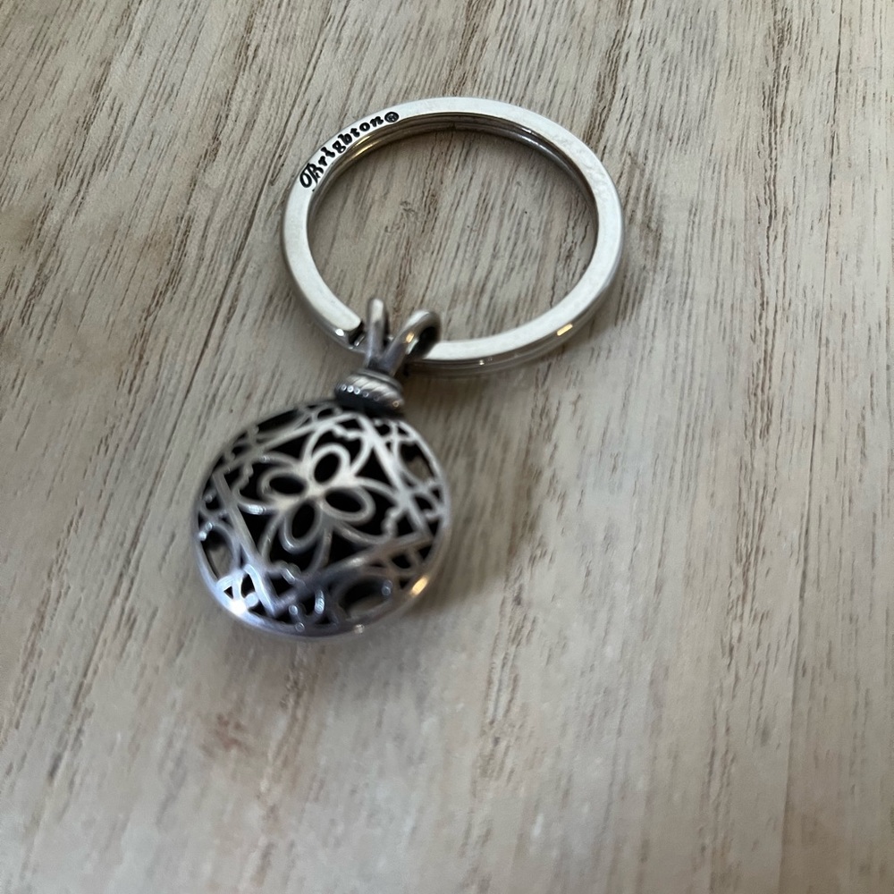 Brighton Silver tone key fob